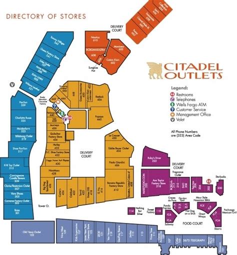 citadel outlets directory.